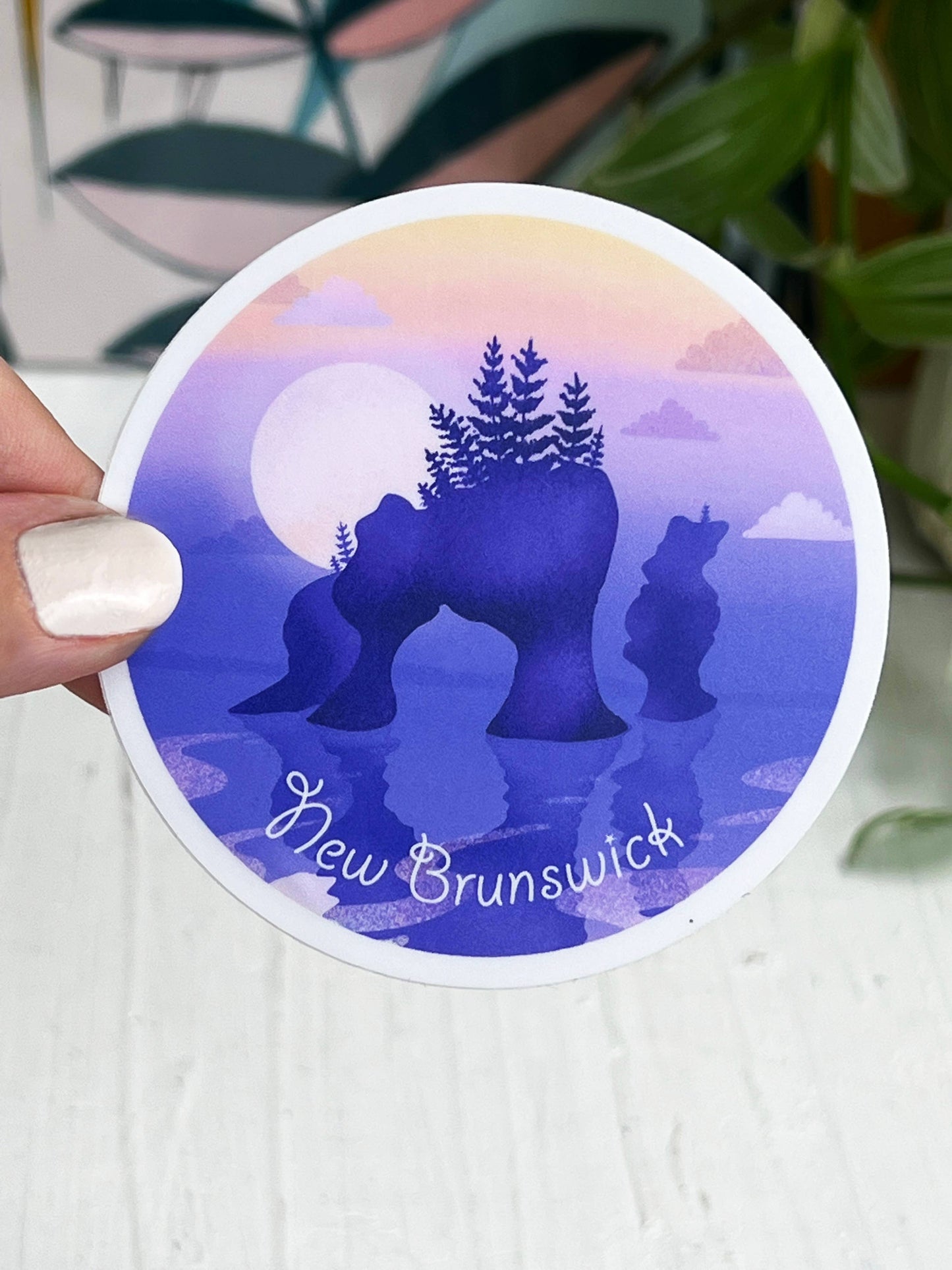 Hopewell Rocks New Brunswick Sticker 2.5 inch