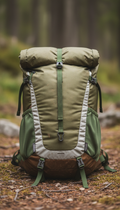 Ultralight trekking backpack with compression straps