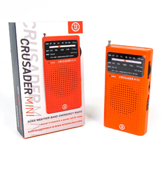 Crusader Mini NOAA AM/FM Radio