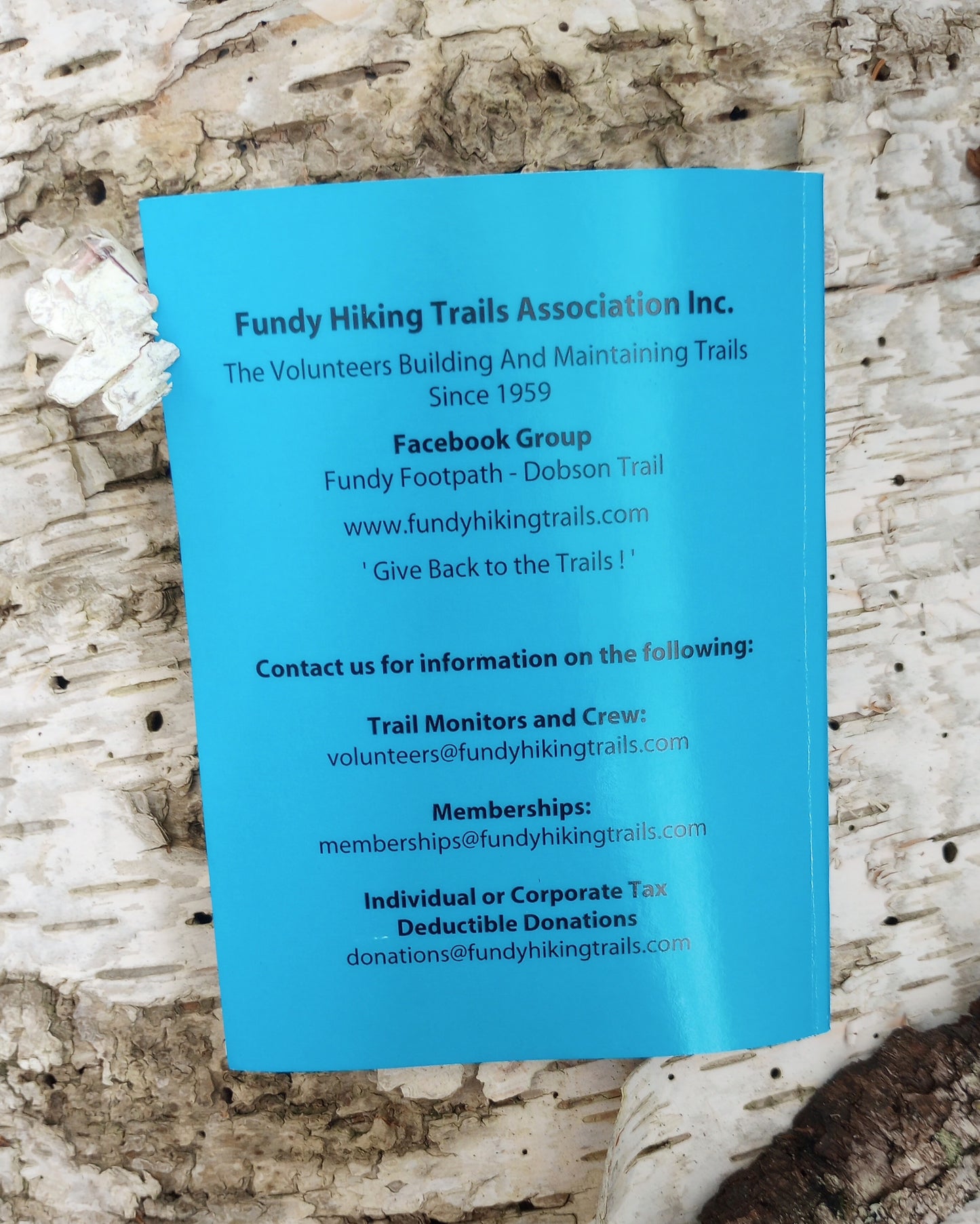 On Foot To Fundy Hiker's Guide Book - Dobson Hiking Trail