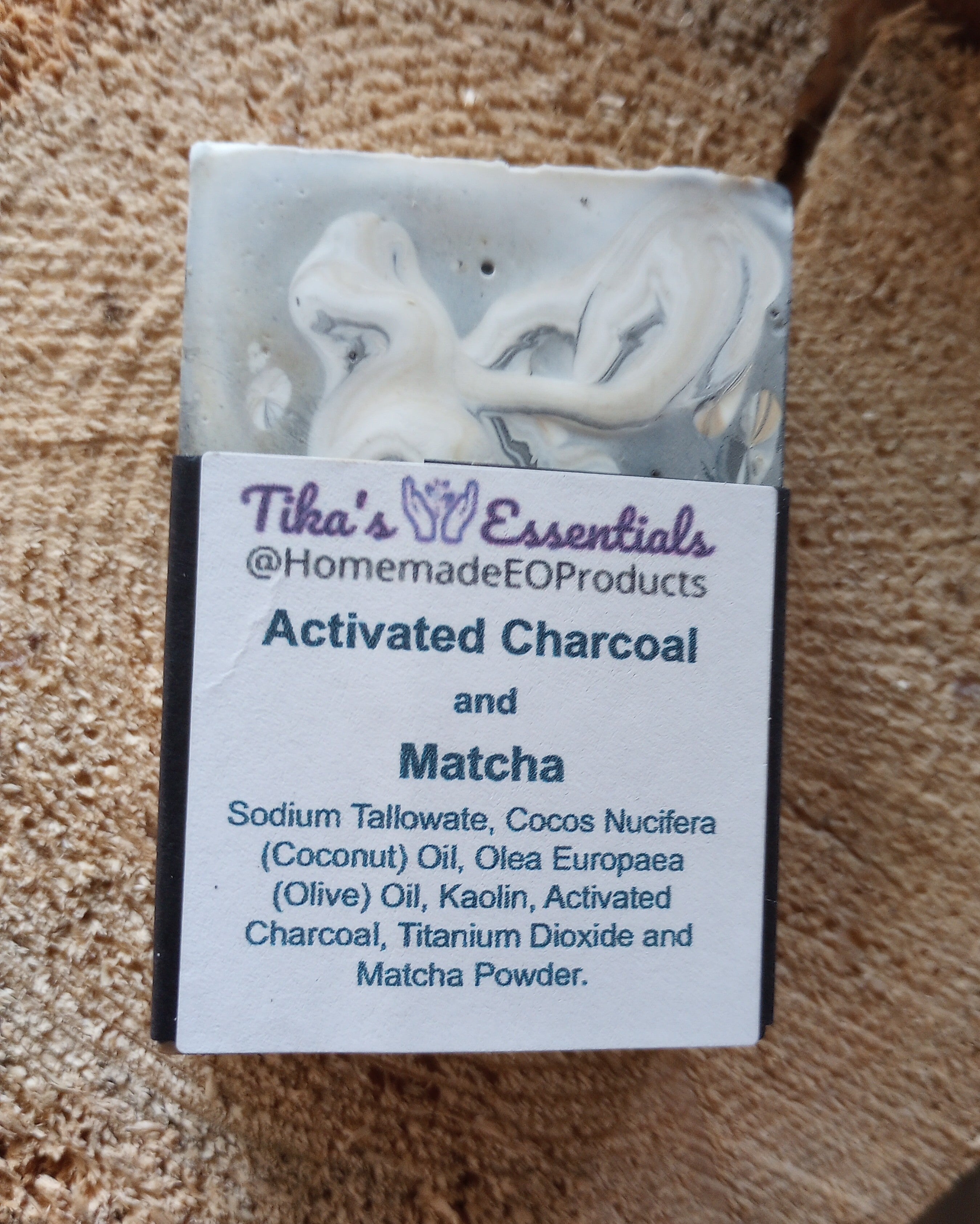 Activated Charcoal and Matcha Soap