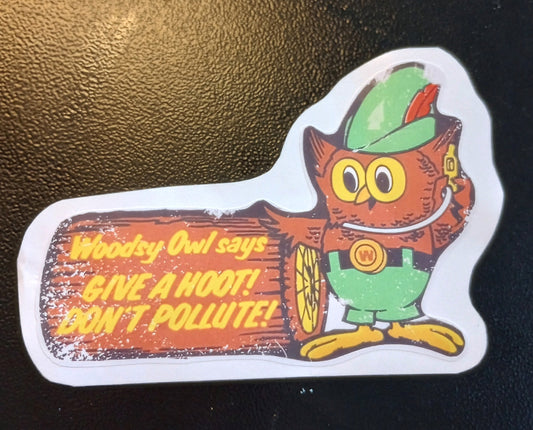 Give a Hoot sticker