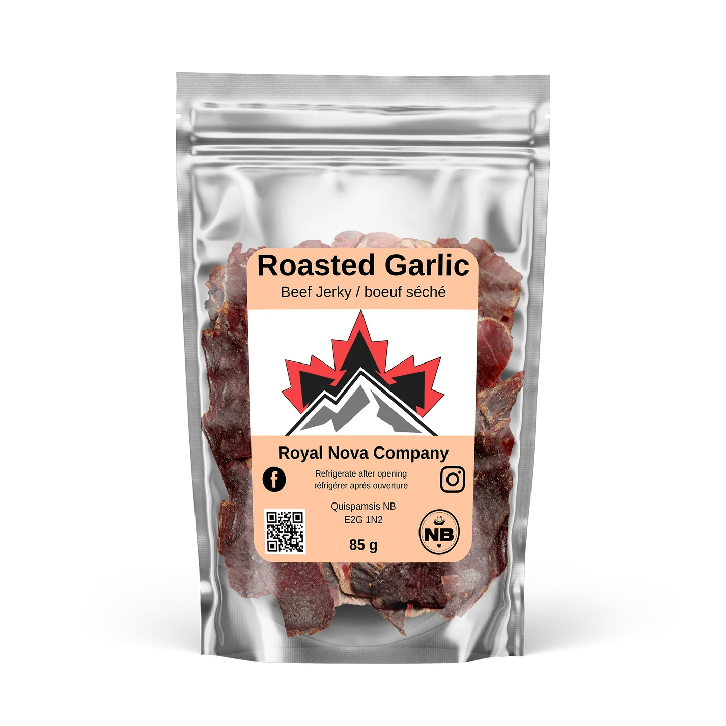 Roasted Garlic Beef Jerky - Royal Nova