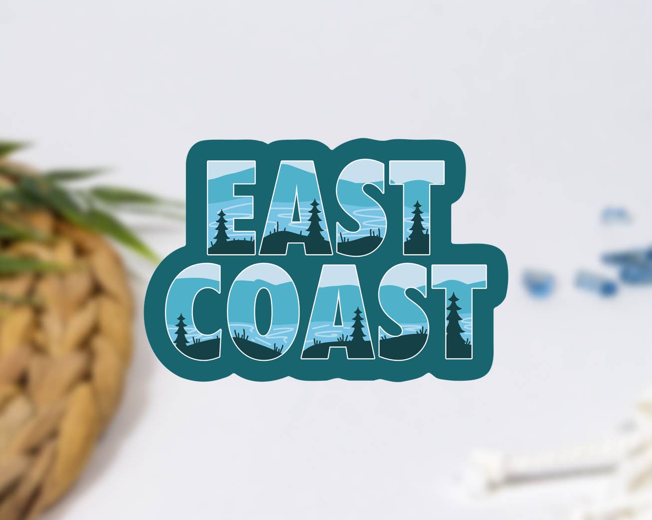 East Coast Waterproof Vinyl Sticker