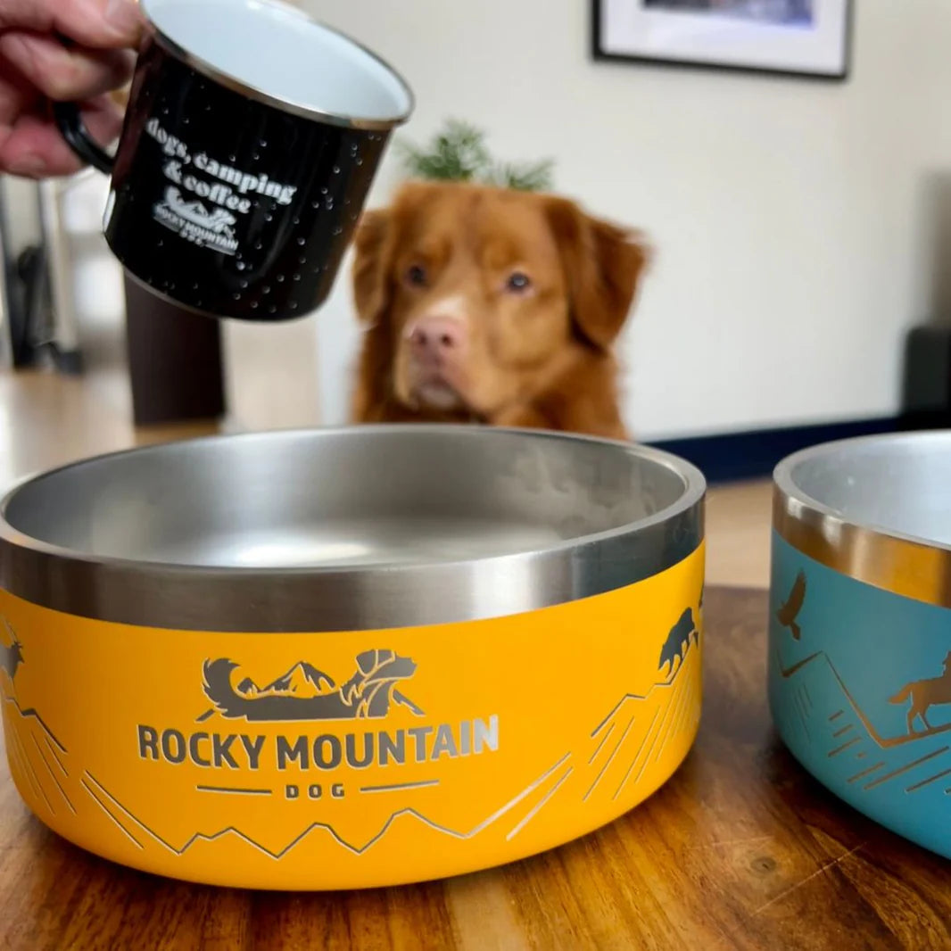 Stainless Steal 32 Oz Dog Bowl - Rocky Mountain