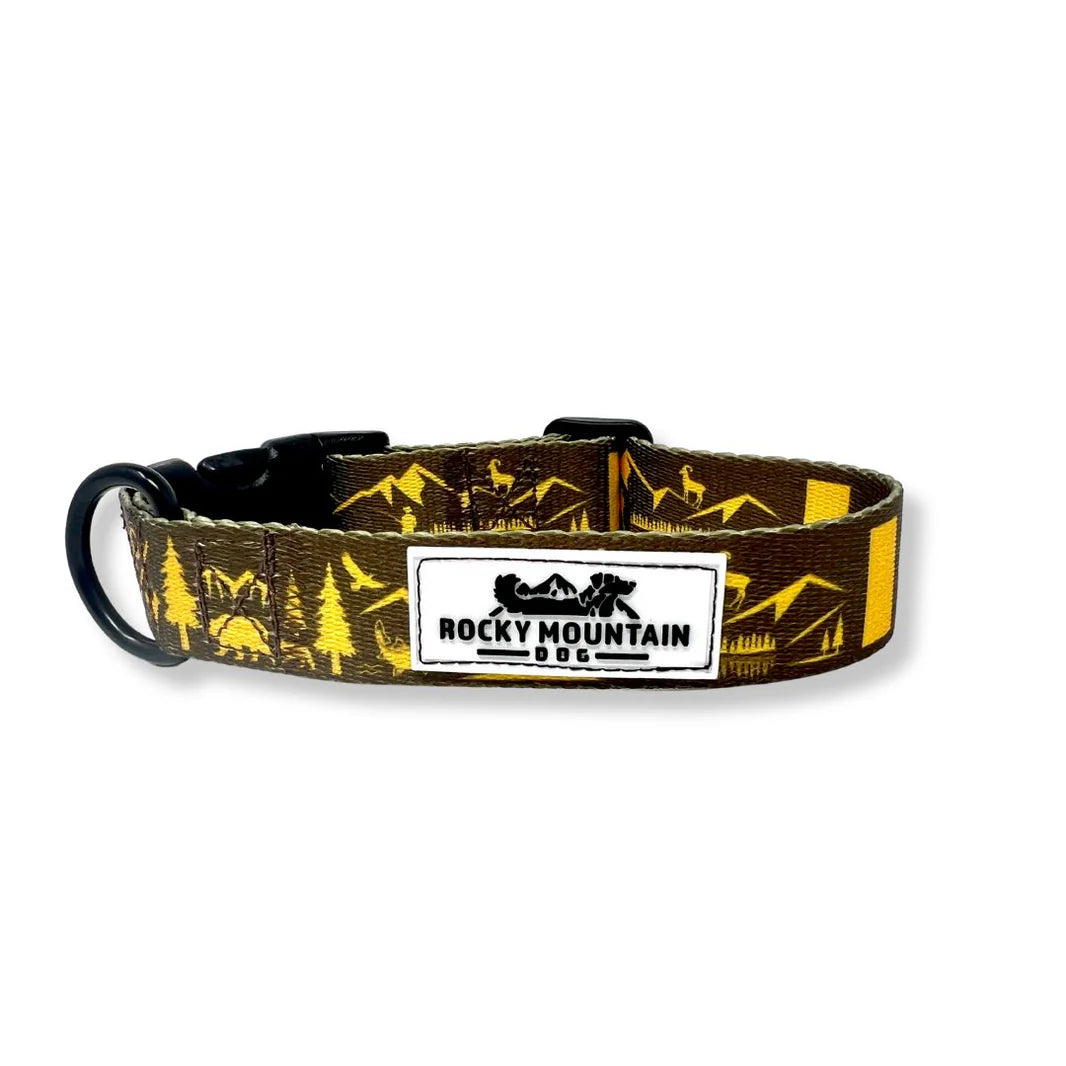 Canadian Rockies Dog Collar - Rocky Mountain